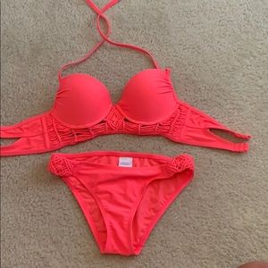Bright pink swimsuit - like new (worn once)